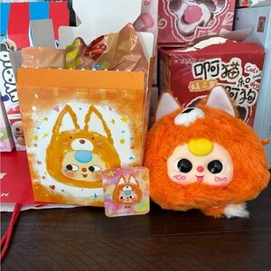 BABY THREE BIG HEAD ANIMAL PLUSH COVER CUTIE 🦊